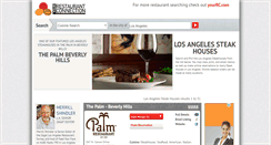Desktop Screenshot of losangelessteakhouses.com